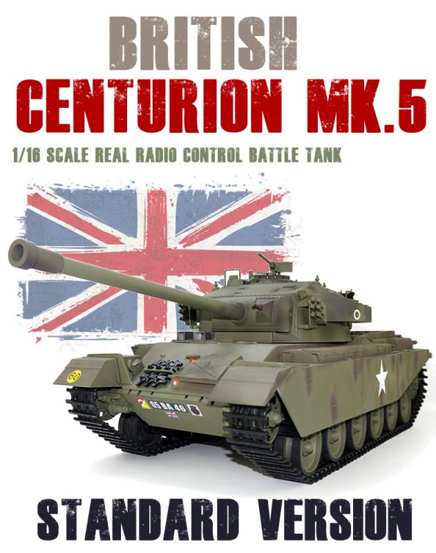 Carro Armato RC Tongde 1/16 British Centurion MK5 - Modello Hobby Con Fumo E Suono - Foto 4