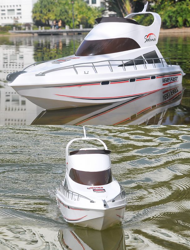 RC Remote Control 2.4G RTR Salina Speed Racing Boat Yacht Dual Motors Nova Hobby Inc